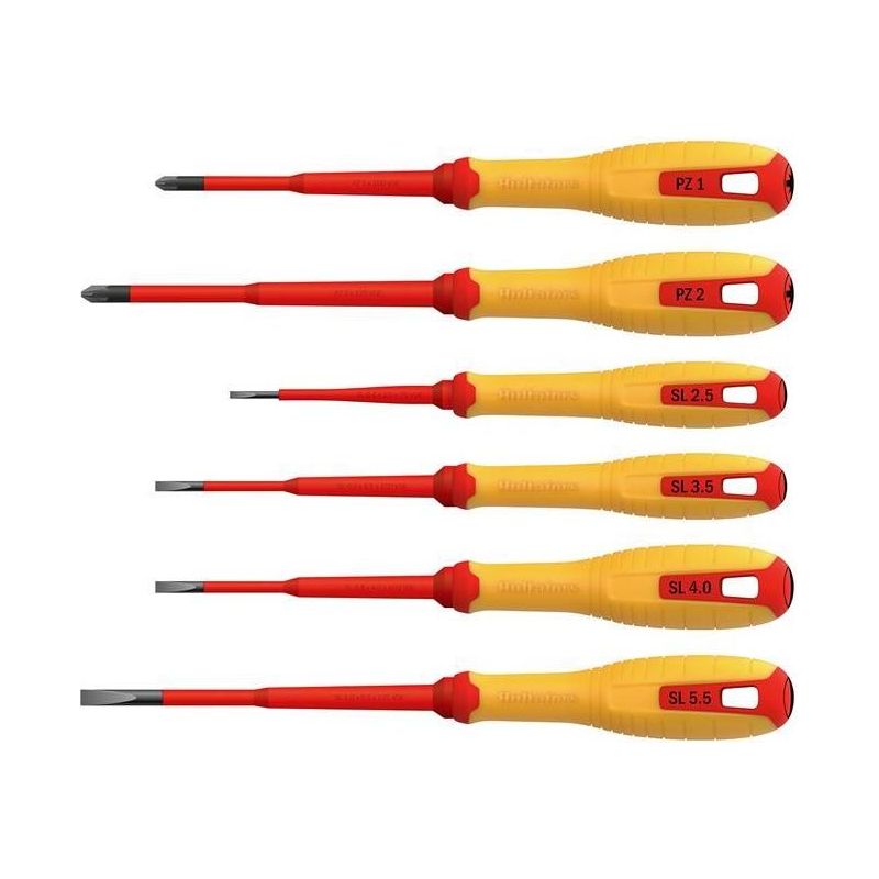 Hultafors VDE Pozidriv & Slotted Screwdriver Set, 6 Piece Hultafors - NN4 Online