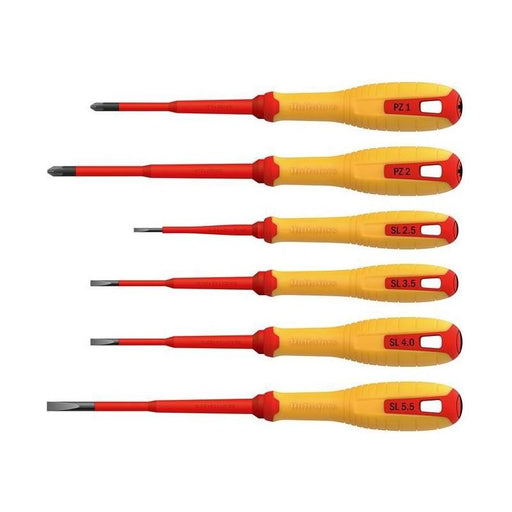 Hultafors VDE Pozidriv & Slotted Screwdriver Set, 6 Piece Hultafors - NN4 Online