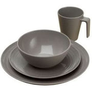 Flamefield Seramika Latte 16 Piece Camping Caravan Melamine Dinner Set SB01114 Flamefield  - Dynamic Drive