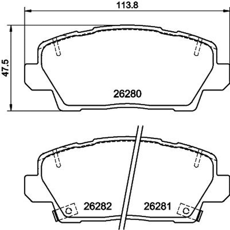Mintex Front Brake Pad Set fits Kia Picanto III 2017-2018 1.0 1.2