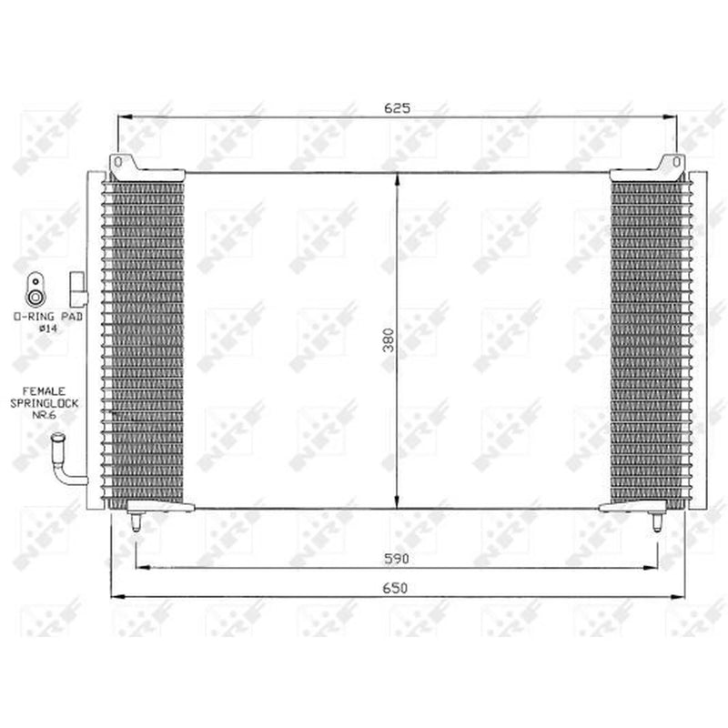 NRF Air Conditioning Condenser 35378