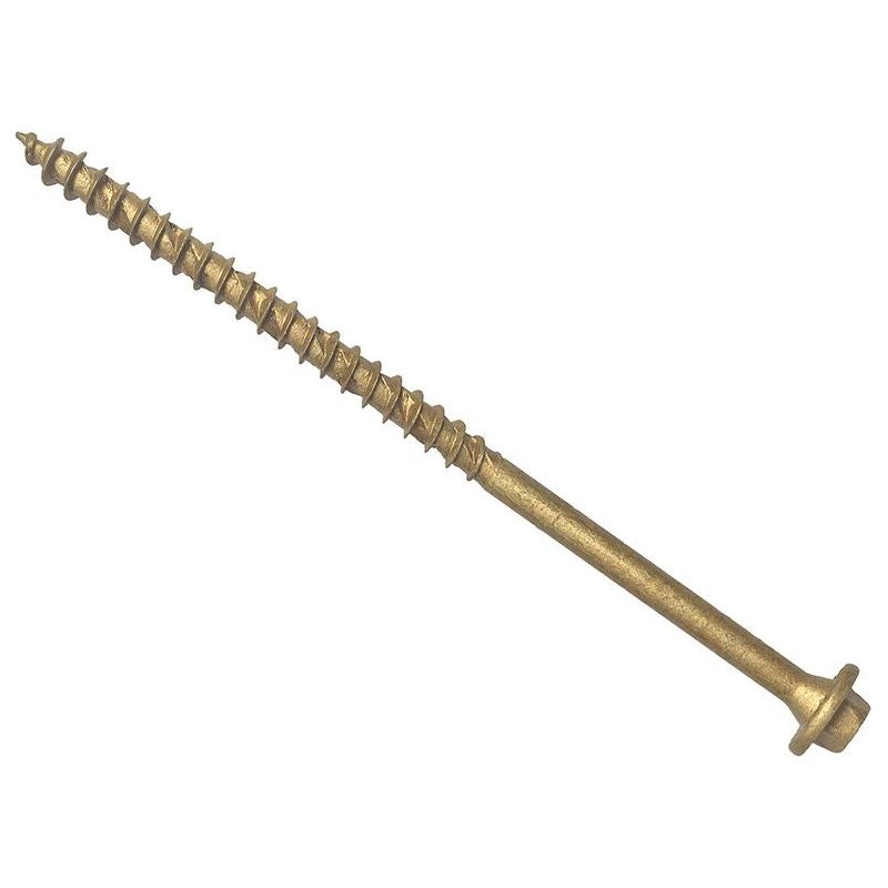 Forgefix Hexagonal/TORX® Compatible Timber T30 Screws Tan 7x250mm Tub 40 ForgeFix - Dynamic Drive