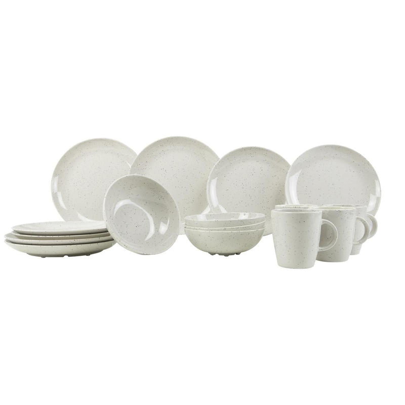 Gimex Solid Line Tableware Granite Beige 16 Pieces Gimex - Dynamic Drive