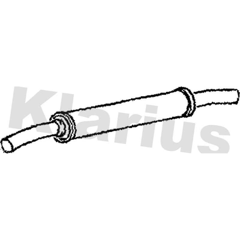 Klarius Box With Centre Pipe Centre fits Toyota Corolla 1997-2000 1.4