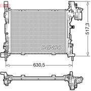 Denso Engine Radiator fits Renault Kangoo Express 2011 on