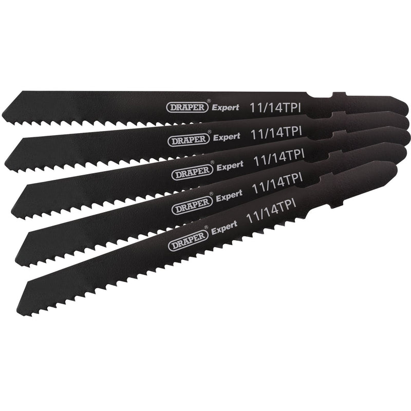 Draper DT118B Jigsaw Blade Set, 92mm (5 Piece) 81730 Draper - Dynamic Drive