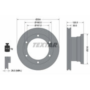 Textar 2 x Internally Vented Brake Discs 93087500
