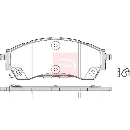 Apec Front Brake Pad Set PAD2343
