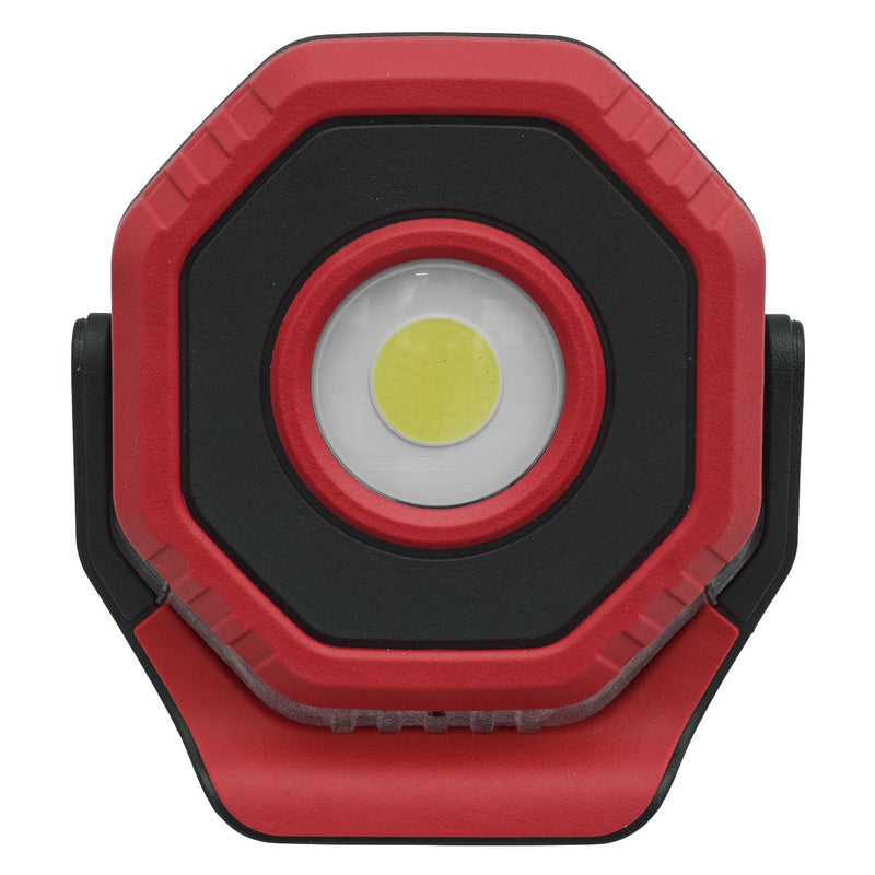 Sealey LED700PR Rechargeable Pocket Floodlight with Magnet 360° 7W COB LED - Red Sealey  - Dynamic Drive