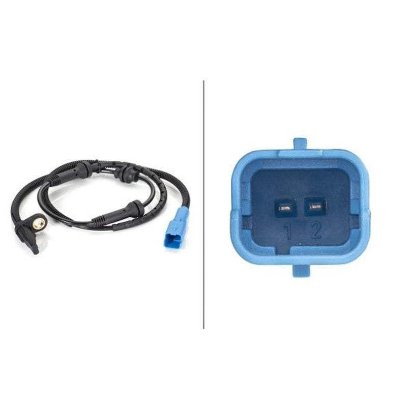 Hella ABS Wheel Speed Sensor Front fits Citroën C-Elysee 2012-2018 1.2 1.5 1.6