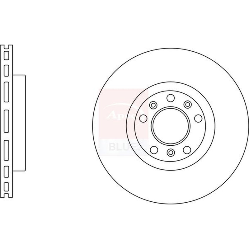 Apec Front & Rear Brake Discs & Pads fits Citroën C4 Picasso II 2013-2018