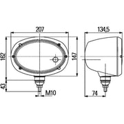 Hella Headlight Headlamp H4 Right