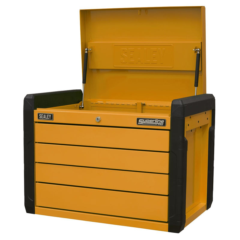 Superline Pro Superline PRO Push-to-Open Topchest 4-Drawer - Orange APPD4O Superline Pro - Dynamic Drive