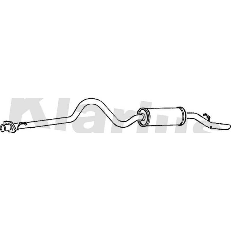 Klarius Box With Tail Pipe Rear fits Land Rover Defender Station 1990-1998 2.5