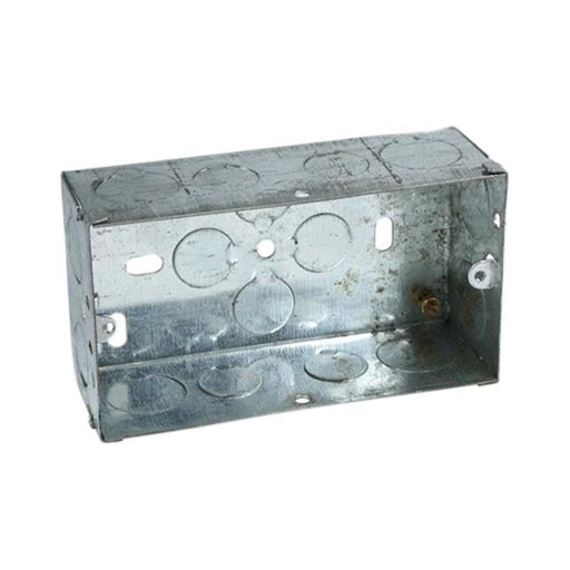 Axiom Electrical Metal Twin Socket Box 35mm (Pack 5) Axiom Electrical - NN4 Online