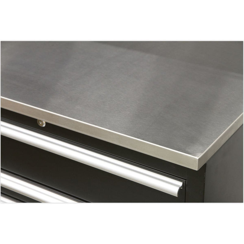Sealey Premier Premier Storage System with Stainless Worktop 3.55m APMSCOMBO7SS Sealey Premier - Dynamic Drive