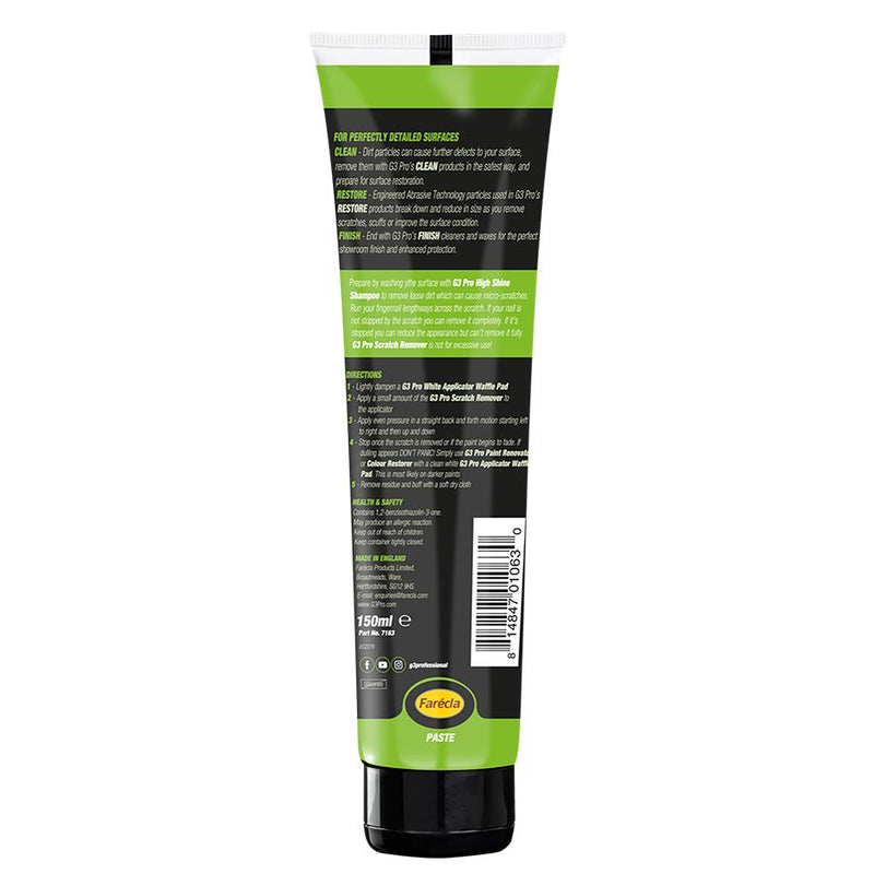 Farecla G3 Permanent Professional Scratch Remover Paste 150ml Car Bodywork Farécla  - Dynamic Drive