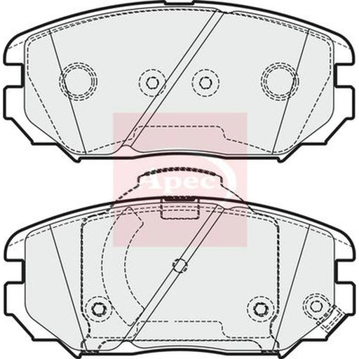 Apec Front Brake Pad Set PAD1956