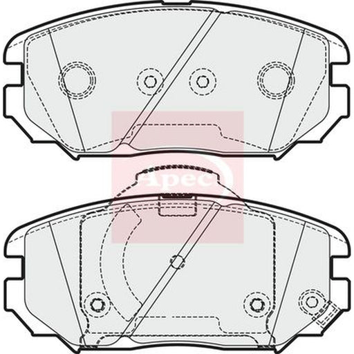 Apec Front & Rear Brake Discs & Pads fits Hyundai Tucson 2004-2012 2.0