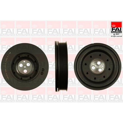 FAI Crank Shaft Belt Pulley fits Ford Mondeo 2000-2007 2.0 2.2