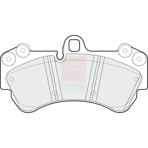 Apec Front Brake Pad Set fits Porsche Cayenne 2003-2010 3.0 3.2 3.6