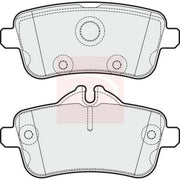 Apec Rear Brake Pad Set fits Mercedes-Benz Gl-Class 2012-2015 166.874
