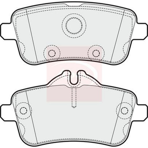 Apec Rear Brake Pad Set fits Mercedes-Benz Gl-Class 2012-2015 166.874