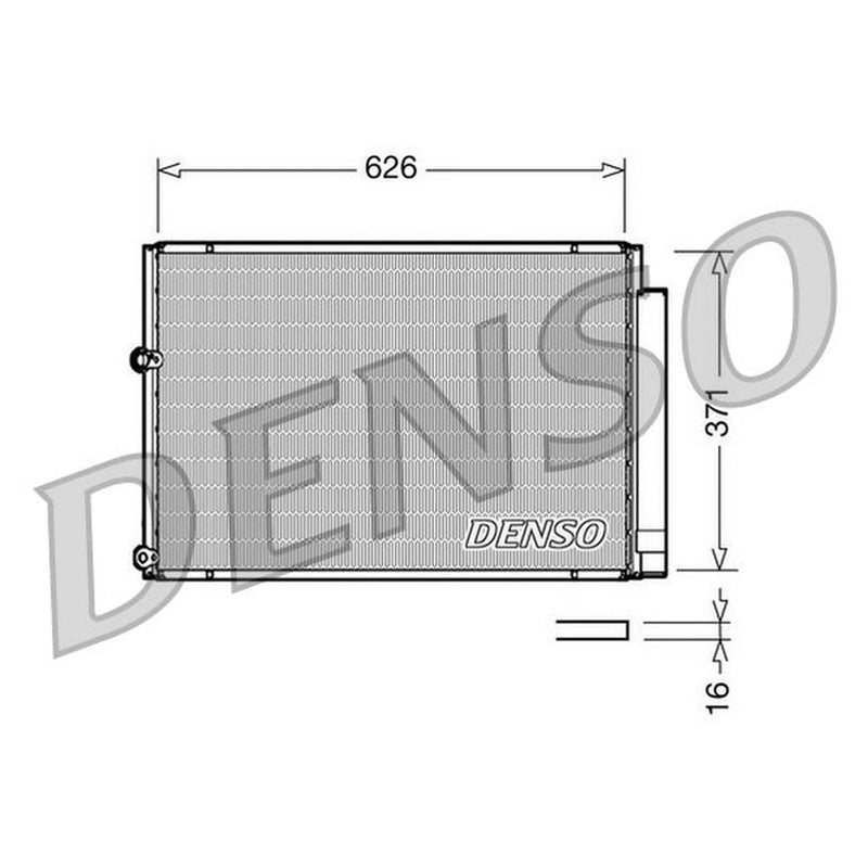 Denso Air Conditioning Condenser fits Toyota Prius Liftback 2003-2009 1.5
