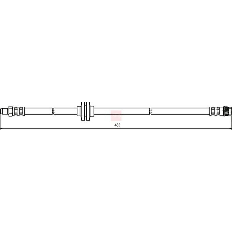 Apec Brake Hydraulic Hose Line Front fits Renault Captur I 2013-2019