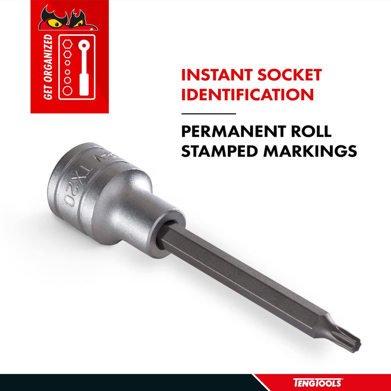 Teng Tools 1/2" Long TX Bit Socket TX70 Teng Tools - Dynamic Drive