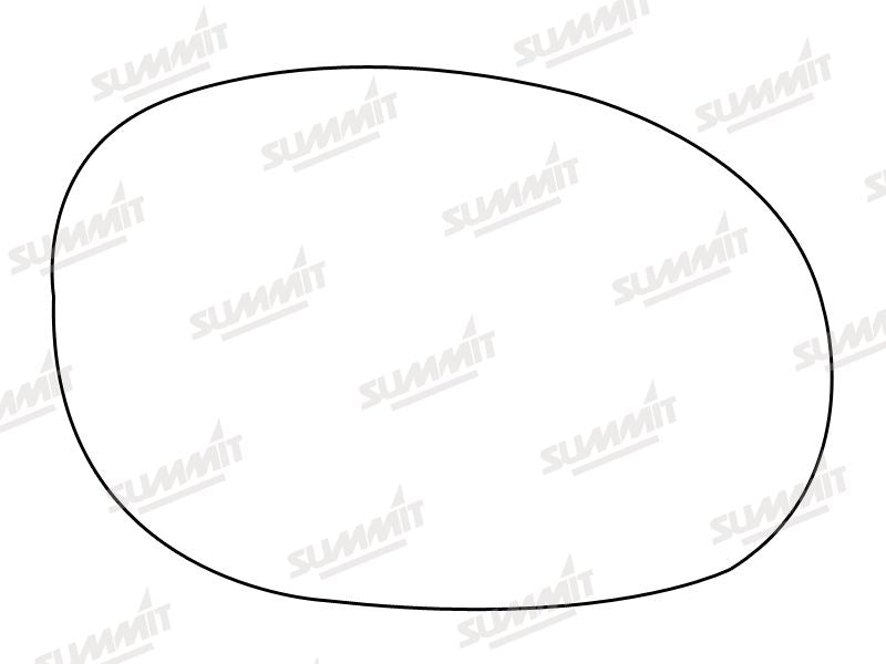 Summit Heated Base Plate With Standard Mirror Glass fits Peugeot 206 RHS Summit - Bars 4 Cars