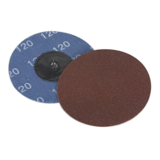 Sealey Quick-Change Sanding Disc75mm 120Grit Pack of 10 PTCQC75120 Sealey - Dynamic Drive