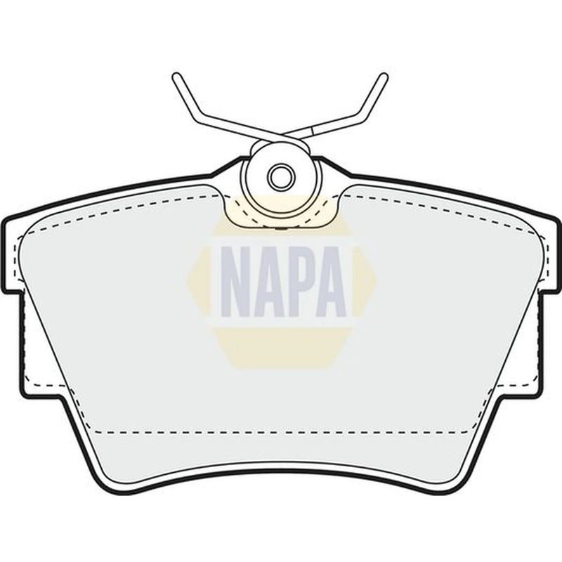 NAPA Rear Brake Pad Set fits VW California T4 Camper 1998-2002 2.4