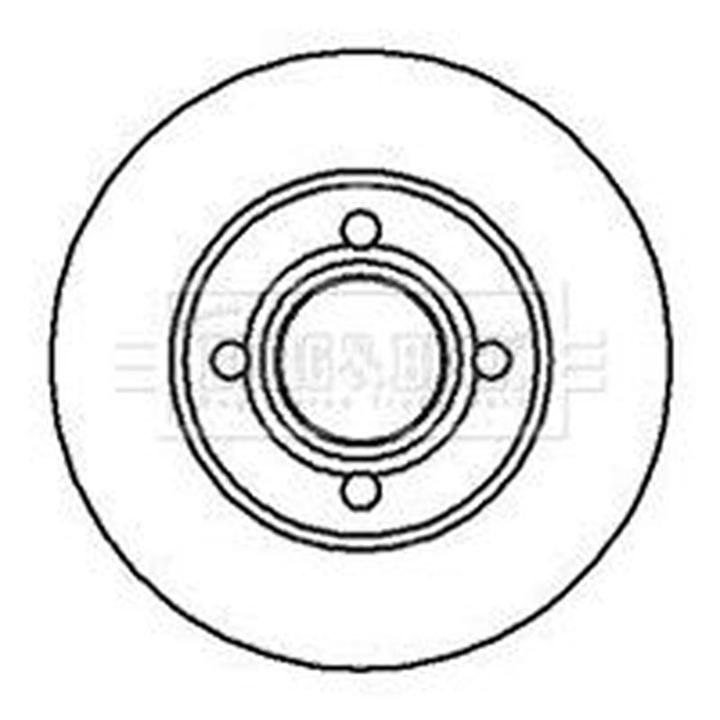 Borg & Beck Front Brake Solid Discs & Pads fits Audi 80 B4 1991-1994 1.9