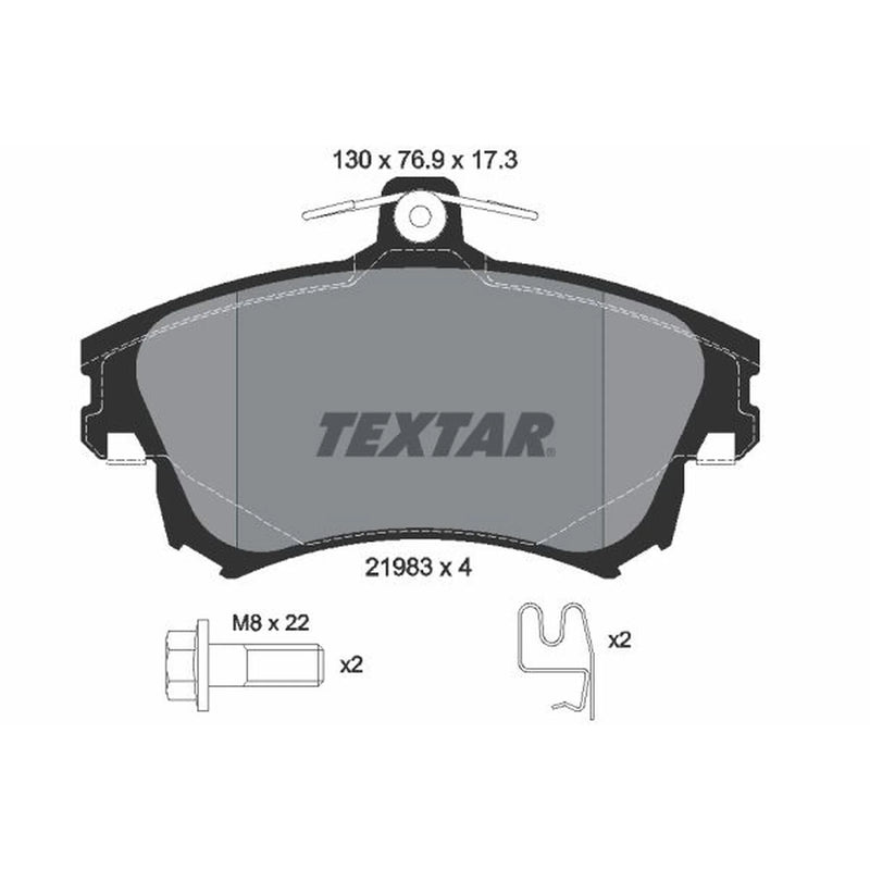 Textar Brake Pad Set 2198302