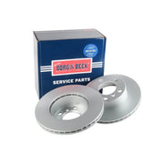 Borg & Beck Front Brake Vented Discs & Pads fits BMW 1 Sports Hatch 2011-2015