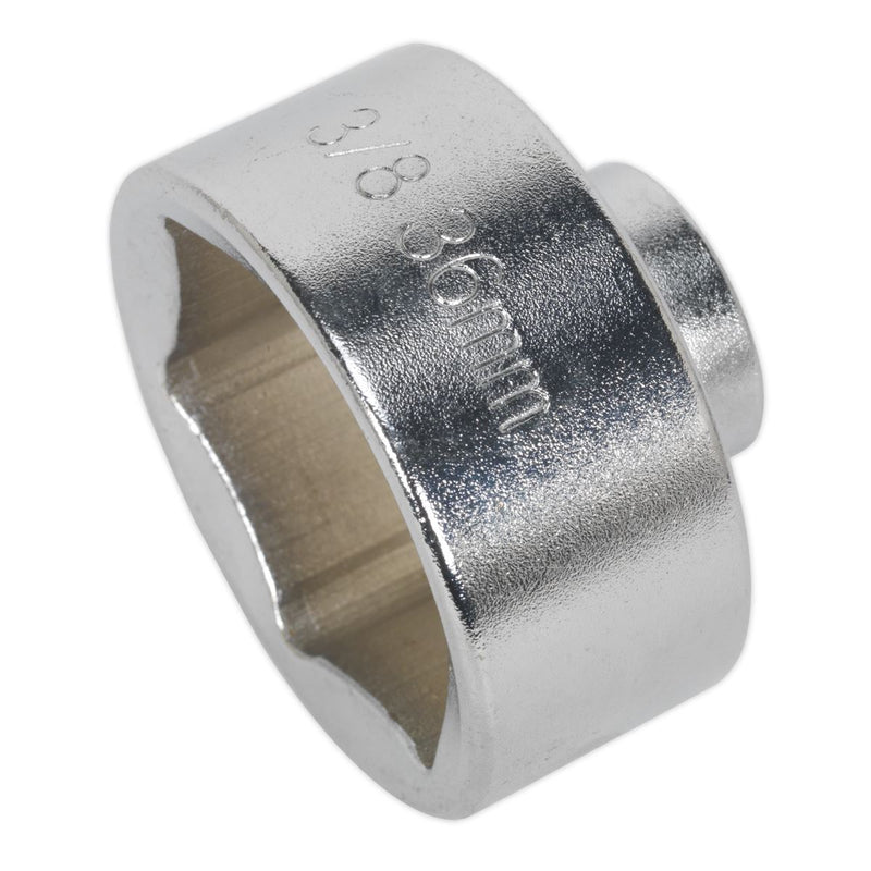 Sealey Low Profile Oil Filter Socket 36mm 3/8"Sq Drive SX114 Sealey - Dynamic Drive