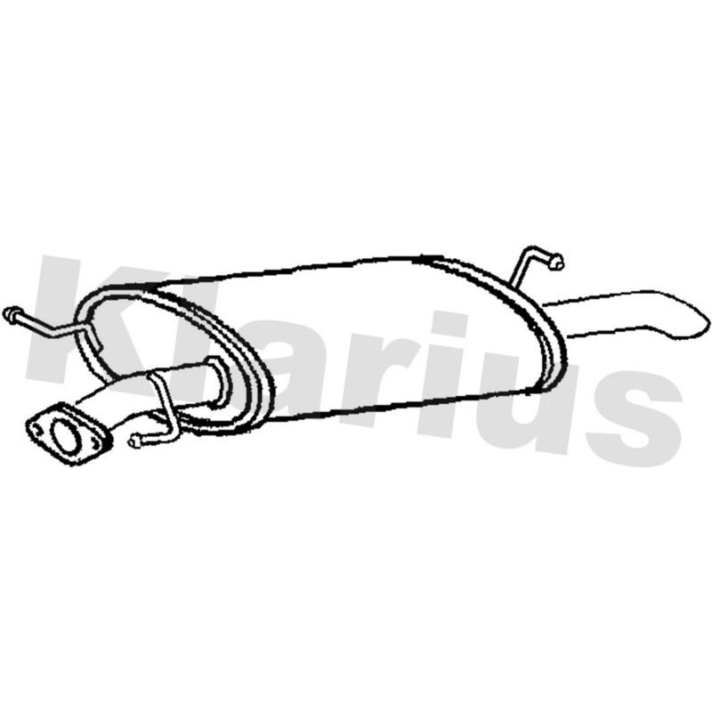 Klarius Box With Tail Pipe Rear fits Kia Carens I 2002-2006 2.0