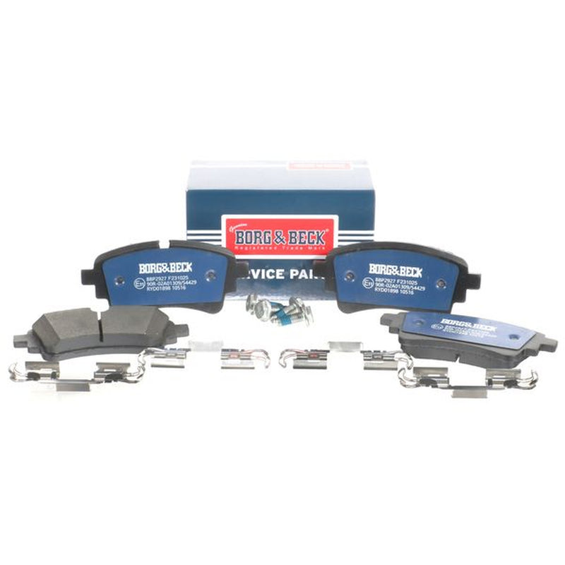 Borg & Beck Front & Rear Brake Discs & Pads fits Audi Q5 2016-2020 2.0