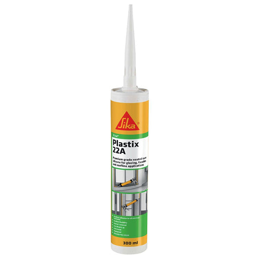 Sika Plastix 22A Premium Grade Silicone Sealant 300ml Clear Sika - Dynamic Drive