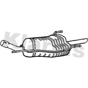 Klarius Box With Tail Pipe Rear fits Opel Astra G 1998-2005 1.6