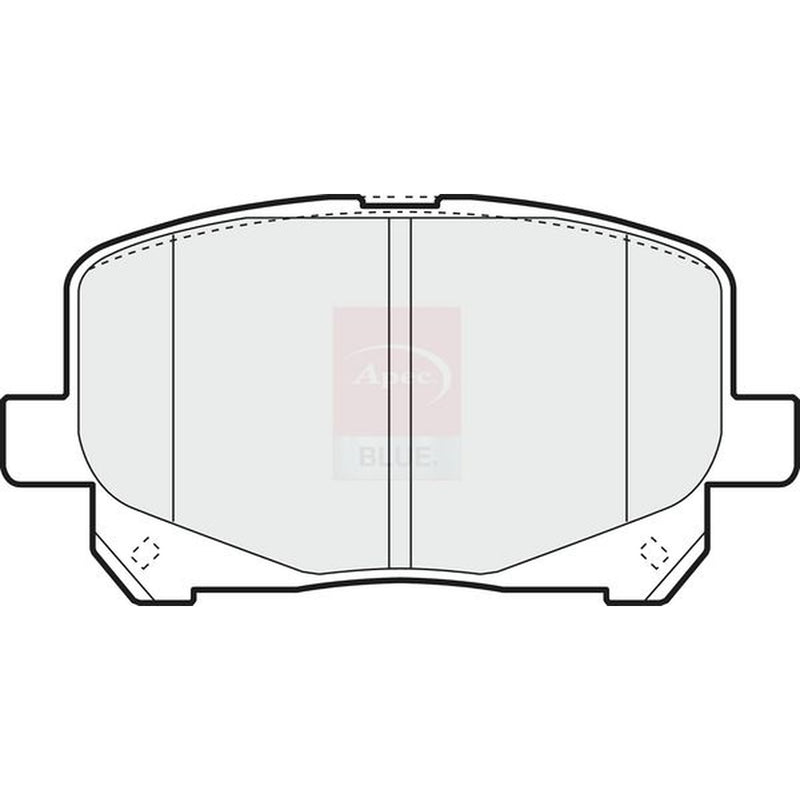 Apec Front Brake Pad Set fits Toyota Previa / Estima II 2000-2006 2.0 2.4 3.0