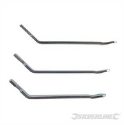 Silverline Metal Tyre Levers Removal Tool Cycling Bicycle Mountain Bike 3 Pieces Silverline  - Dynamic Drive
