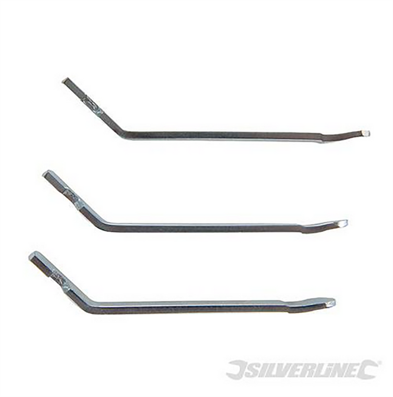 Silverline Metal Tyre Levers Removal Tool Cycling Bicycle Mountain Bike 3 Pieces Silverline  - Dynamic Drive