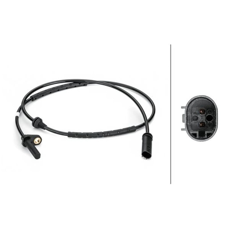 Hella ABS Wheel Speed Sensor Rear fits BMW X5 2006-2018 3.0 4.8