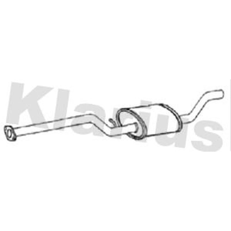 Klarius Box With Centre Pipe Centre fits Ford Focus III 2014-2018 1.5