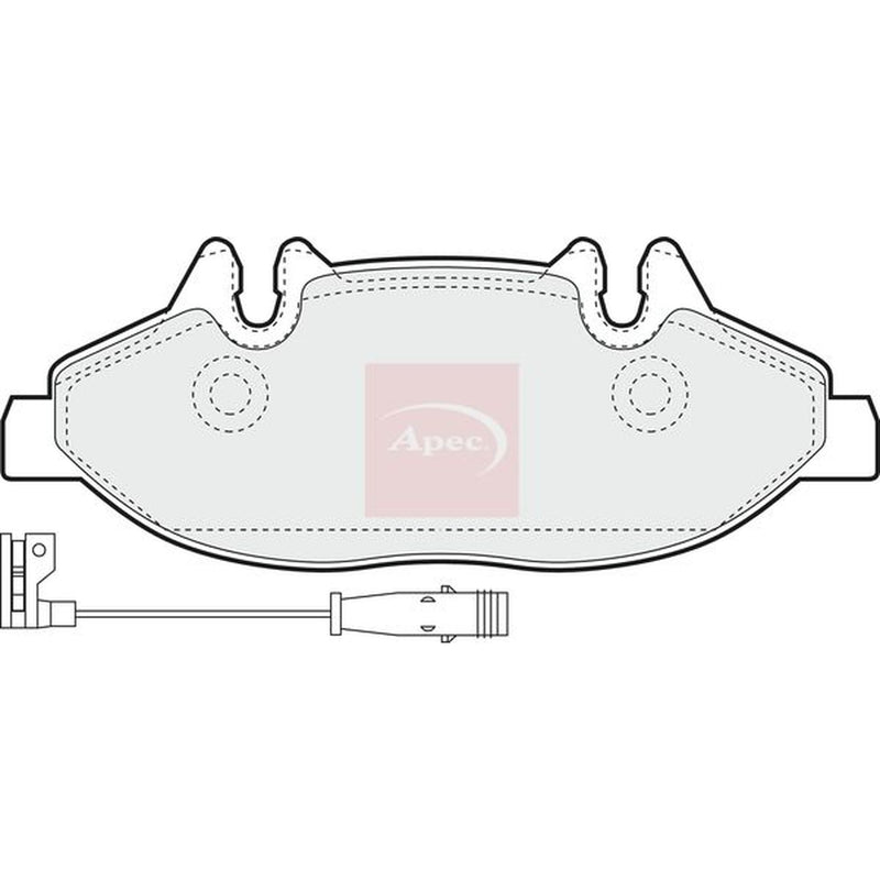 Apec Front Brake Pad Set fits Mercedes-Benz Viano 2003-2007