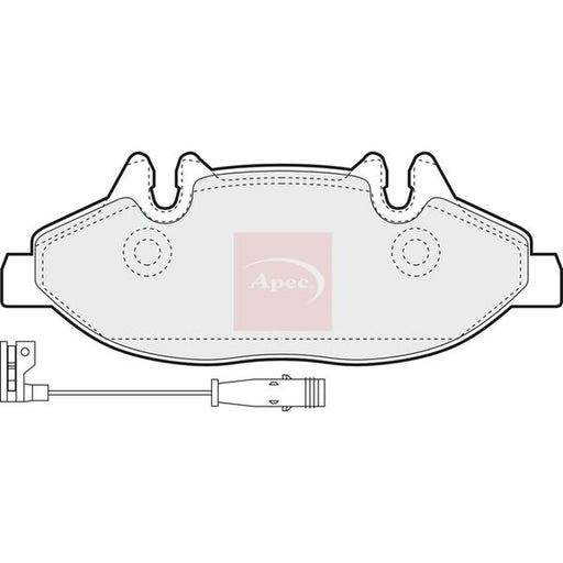Apec Front Brake Pad Set fits Mercedes-Benz Viano 2003-2007