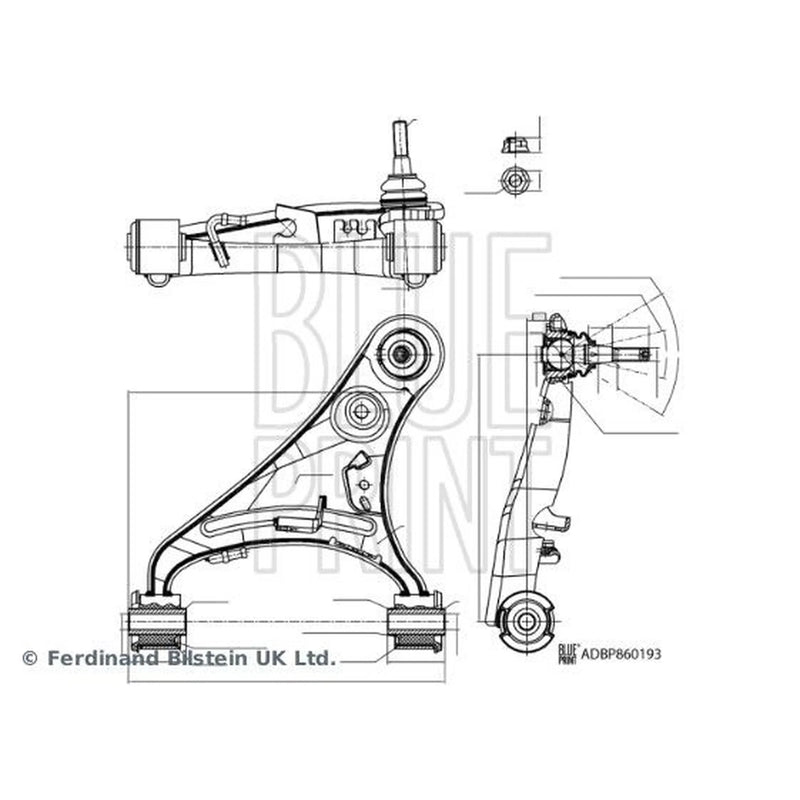 Blue Print Control/Trailing Arm Upper ADBP860193