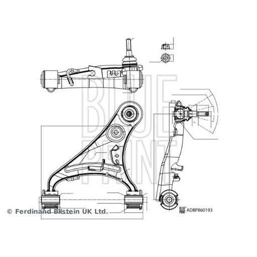 Blue Print Control/Trailing Arm Upper ADBP860193